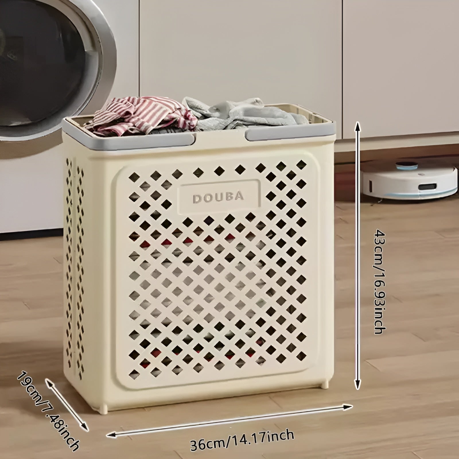 Faltbarer Wäschekorb mit Rollen – Platzsparend & Praktisch | Perfekt für Bad & Schlafzimmer