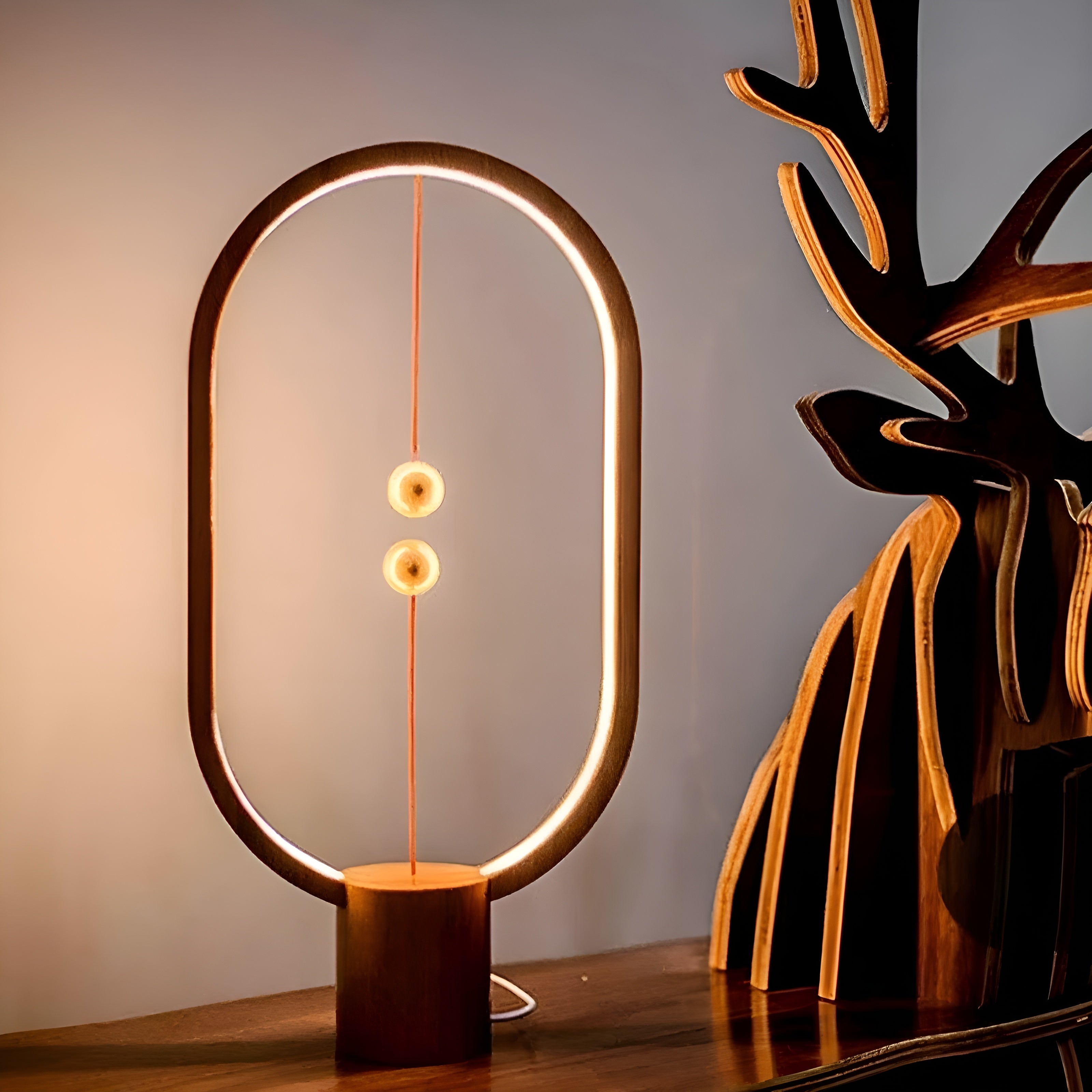 BalanceGlow Lampe - Dekorative LED Mini Balance Nachtlicht Lampe
