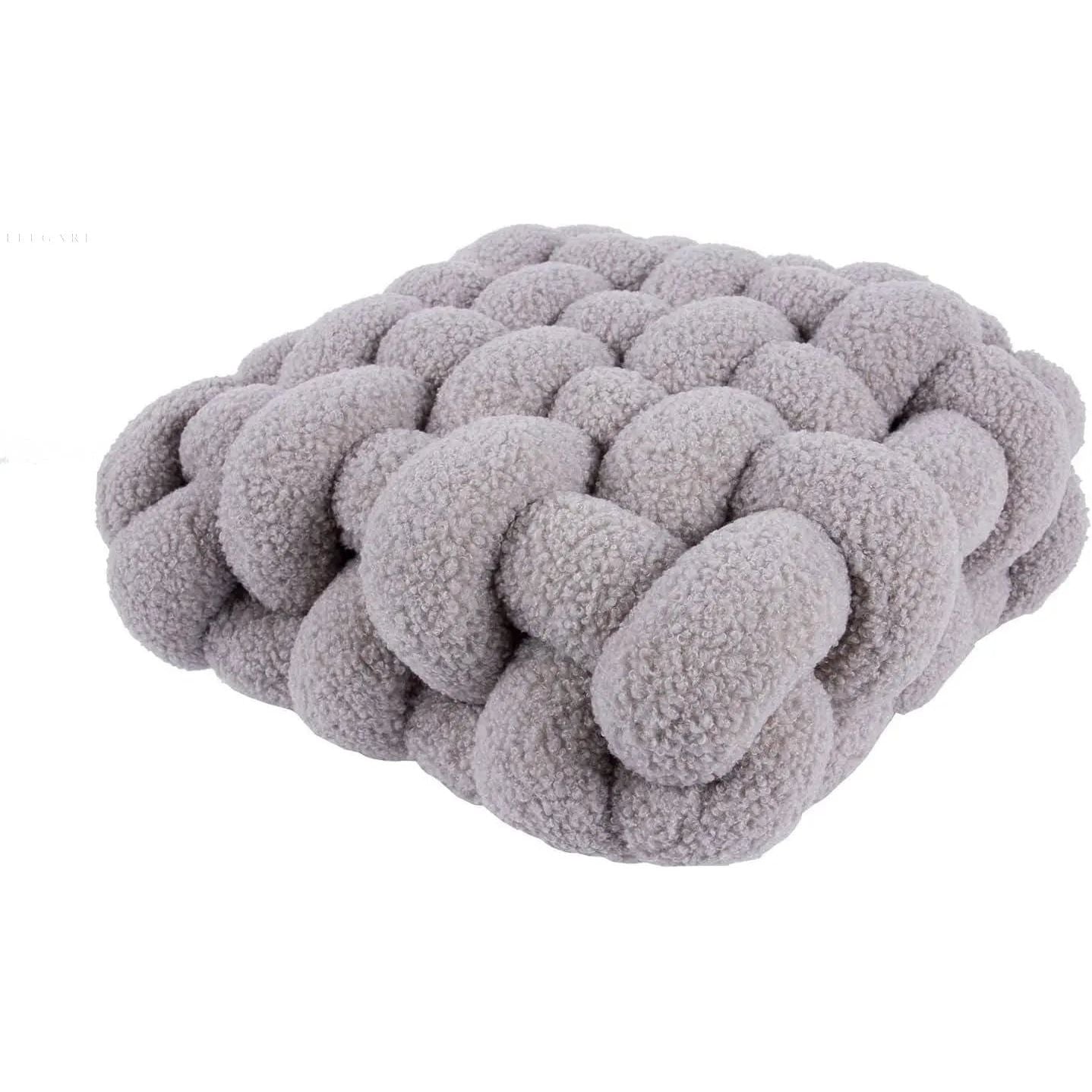 Bolli - Weiches Blasenplüsch-Kissen - Elegare - DEA079 - Grau-40x45x12cm