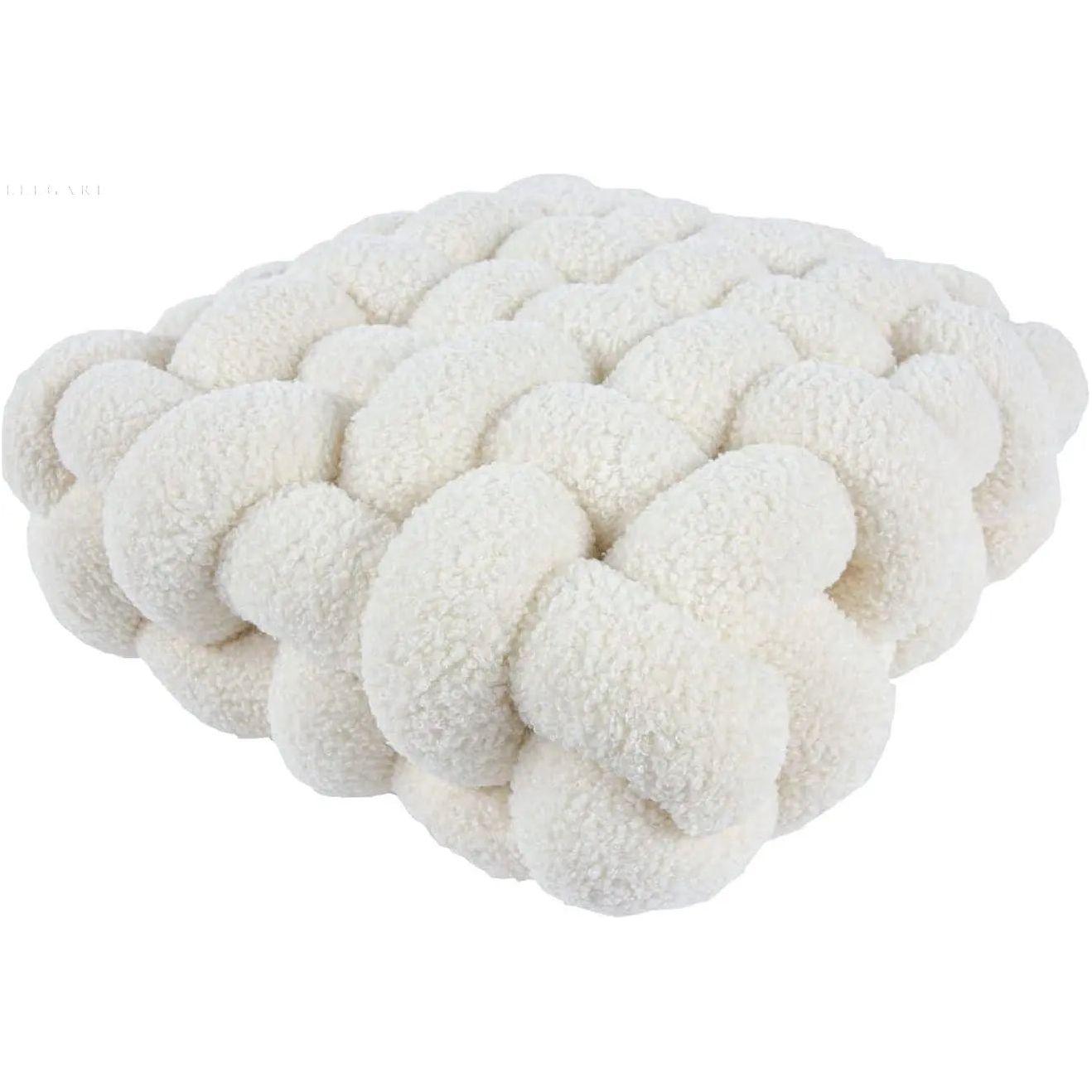 Bolli - Weiches Blasenplüsch-Kissen - Elegare - DEA079 - Beige-weiß-40x45x12cm