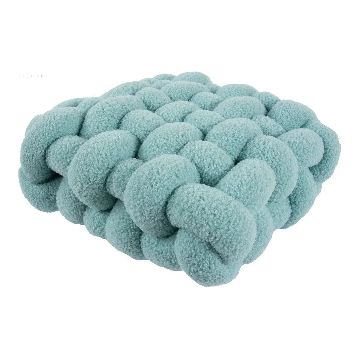Bolli - Weiches Blasenplüsch-Kissen - Elegare - DEA079 - Hellblau-40x45x12cm