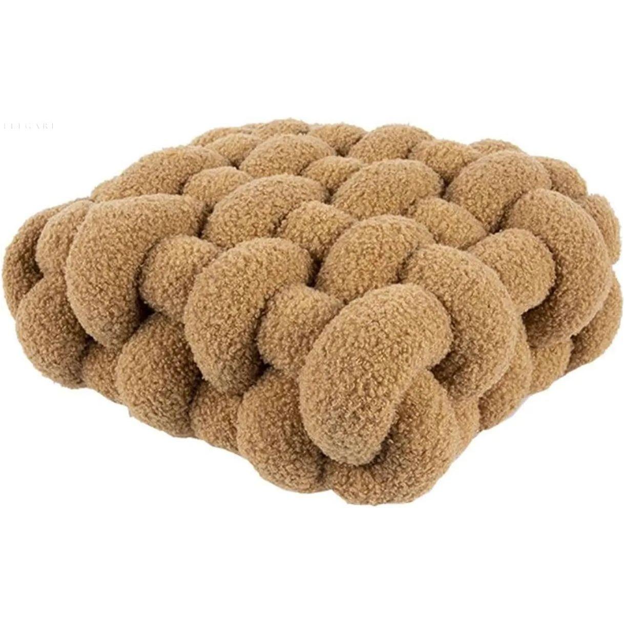 Bolli - Weiches Blasenplüsch-Kissen - Elegare - DEA079 - Khaki-40x45x12cm