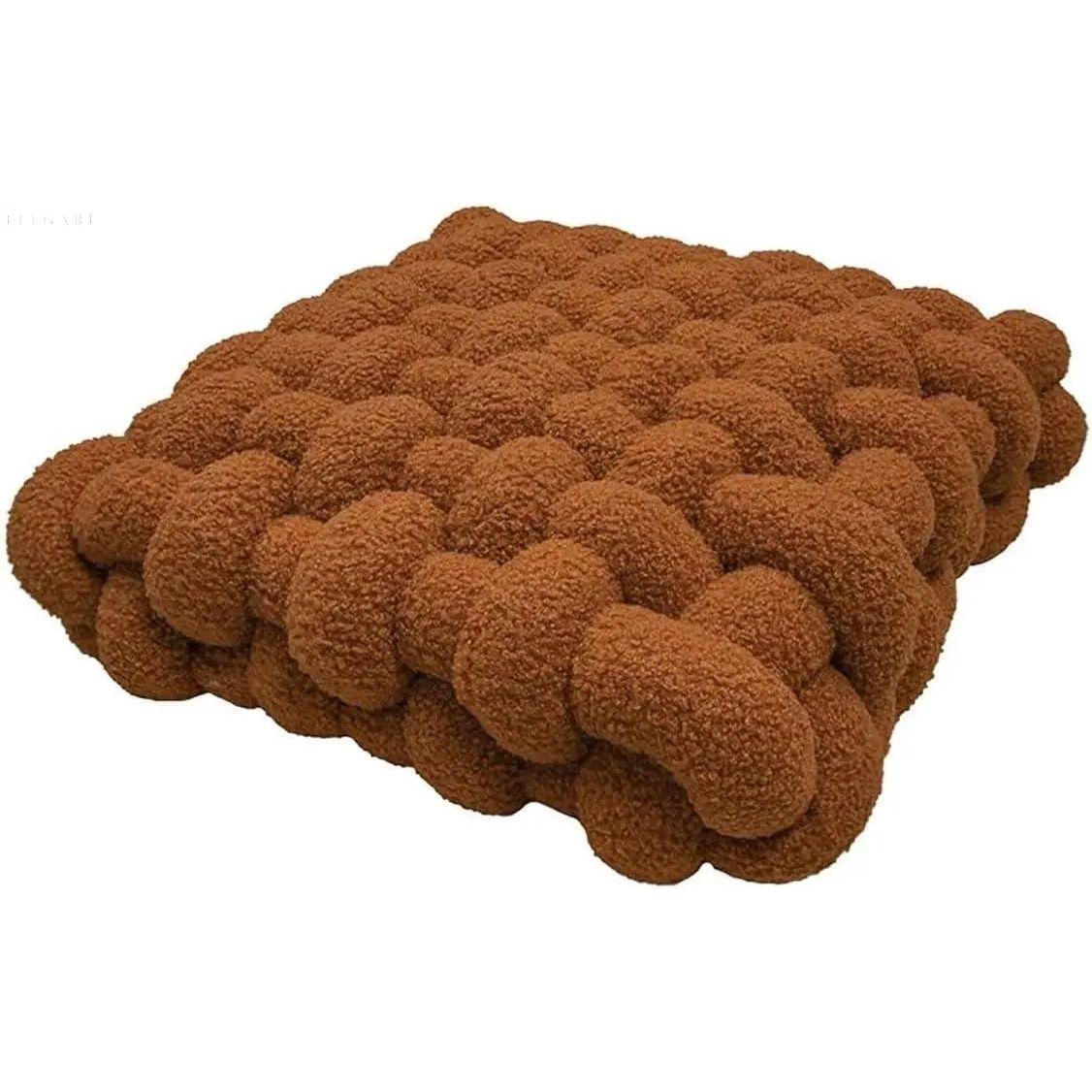 Bolli - Weiches Blasenplüsch-Kissen - Elegare - DEA079 - Karamell-40x45x12cm
