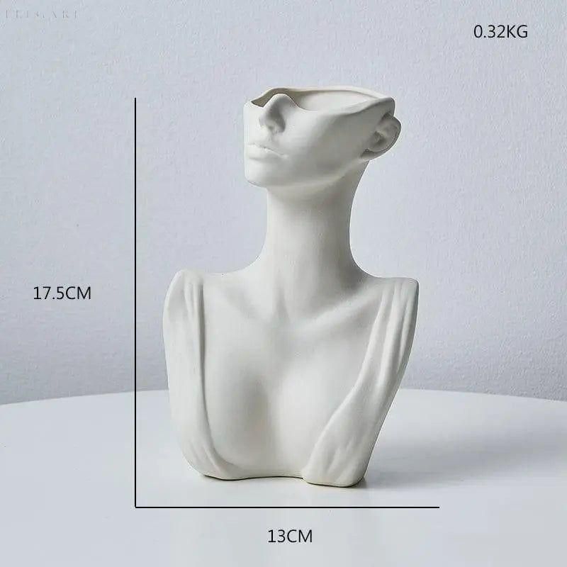 Cera - Moderne künstlerische Büste Vase - Elegare - DEA083 -