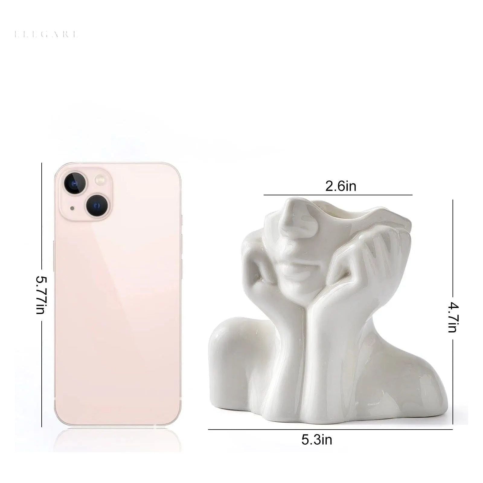 Cera - Moderne künstlerische Büste Vase - Elegare - DEA083 -