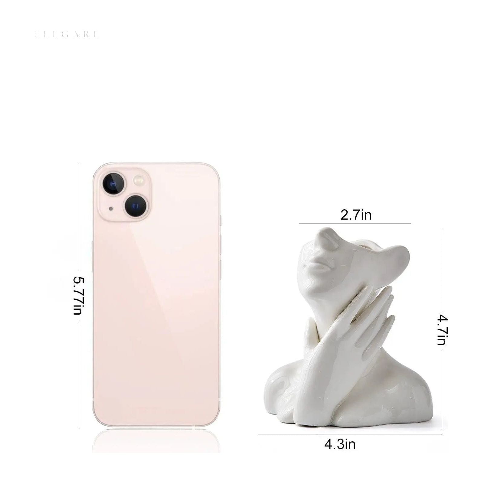 Cera - Moderne künstlerische Büste Vase - Elegare - DEA083 -