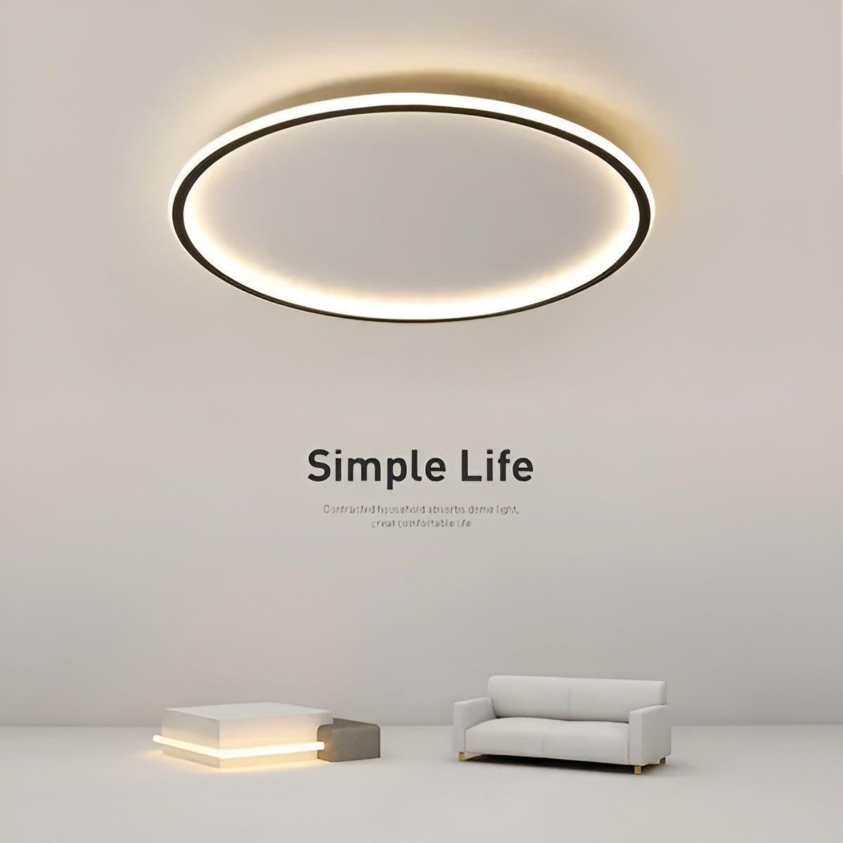 CircleBright Light - Minimalistische Runde Deckenleuchte für Ihr Zuhause Elegare