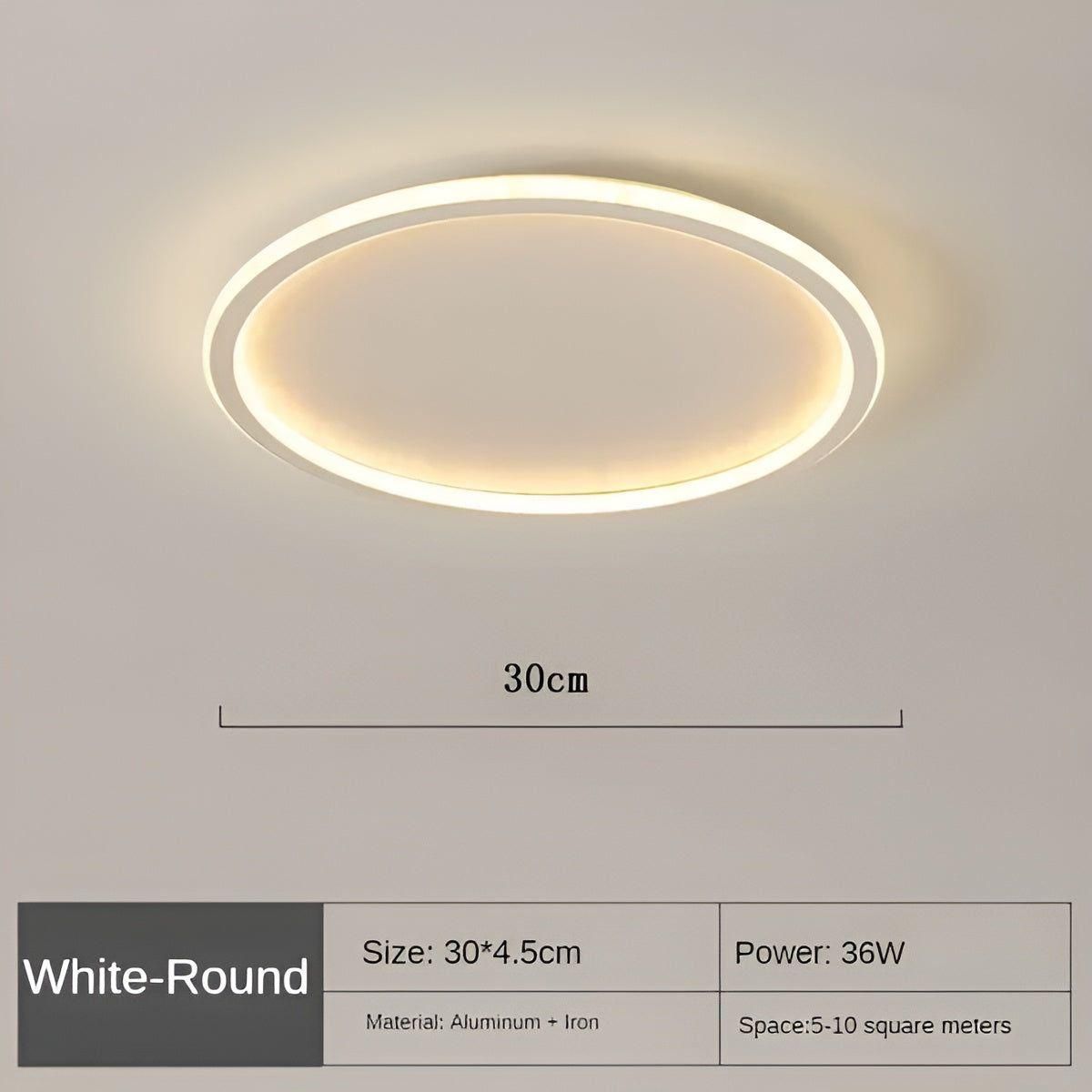 CircleBright Light - Minimalistische Runde Deckenleuchte für Ihr Zuhause Elegare