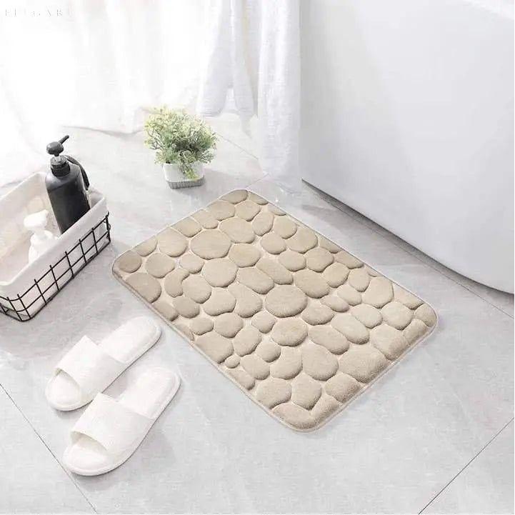 Cobblestone Mat - Rutschfeste und saugfähige Badematte - Elegare - -
