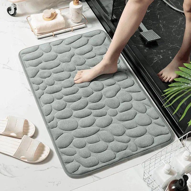 Cobblestone Mat - Rutschfeste und saugfähige Badematte - Elegare - -