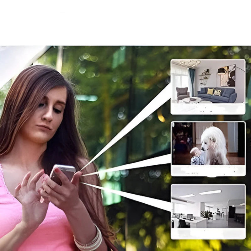 Kompakte drahtlose WLAN-Überwachungskamera – Minikamera mit Live-Streaming