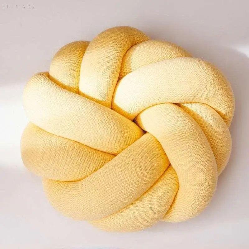 Cotton Knot Pillow - Baumwollknoten-Kissen - Elegare - DEA011 - Gelb