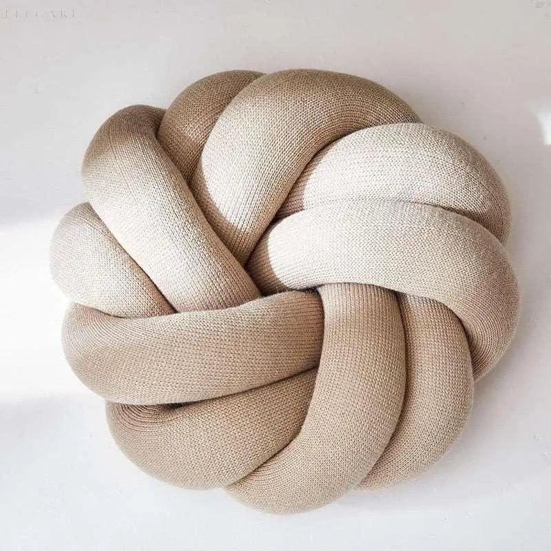 Cotton Knot Pillow - Baumwollknoten-Kissen - Elegare - DEA011 - beige