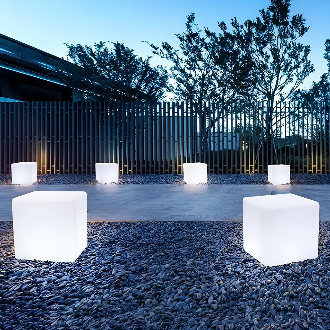 CubeAura Light - Kreative kubische Gartenleuchte