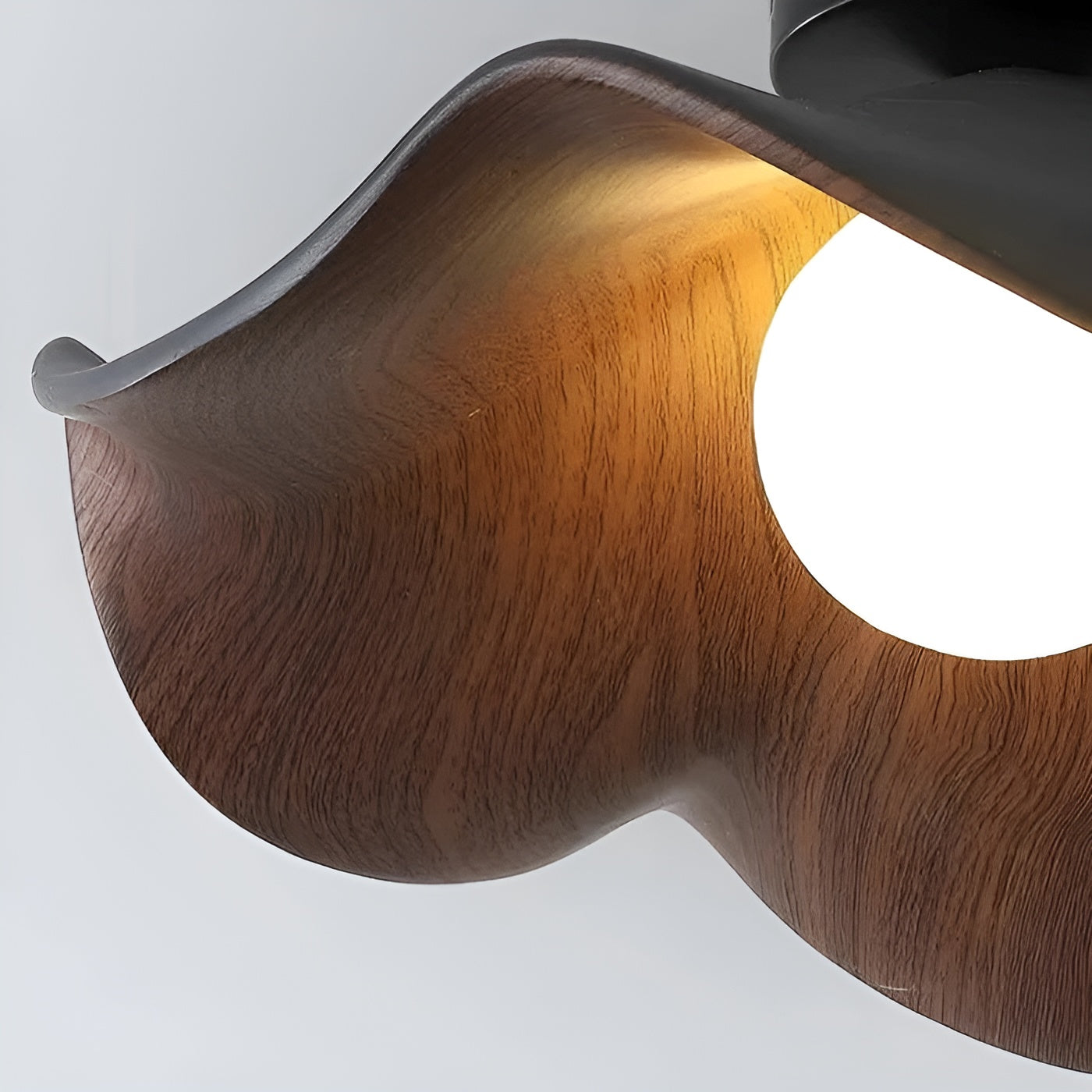 PetalBeam Light – Nordische Lotusblatt-Holz-Deckenleuchte