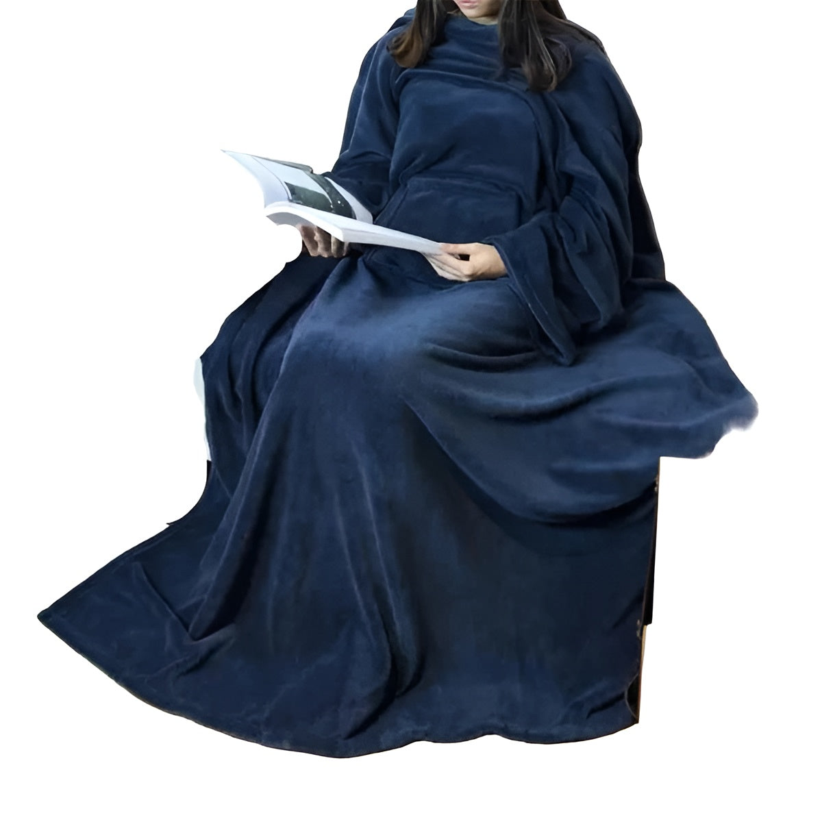 Kuscheldecke mit Kängurutasche – Weich, Warm und Bequem | Perfekt zum Entspannen auf Sofa und Bett