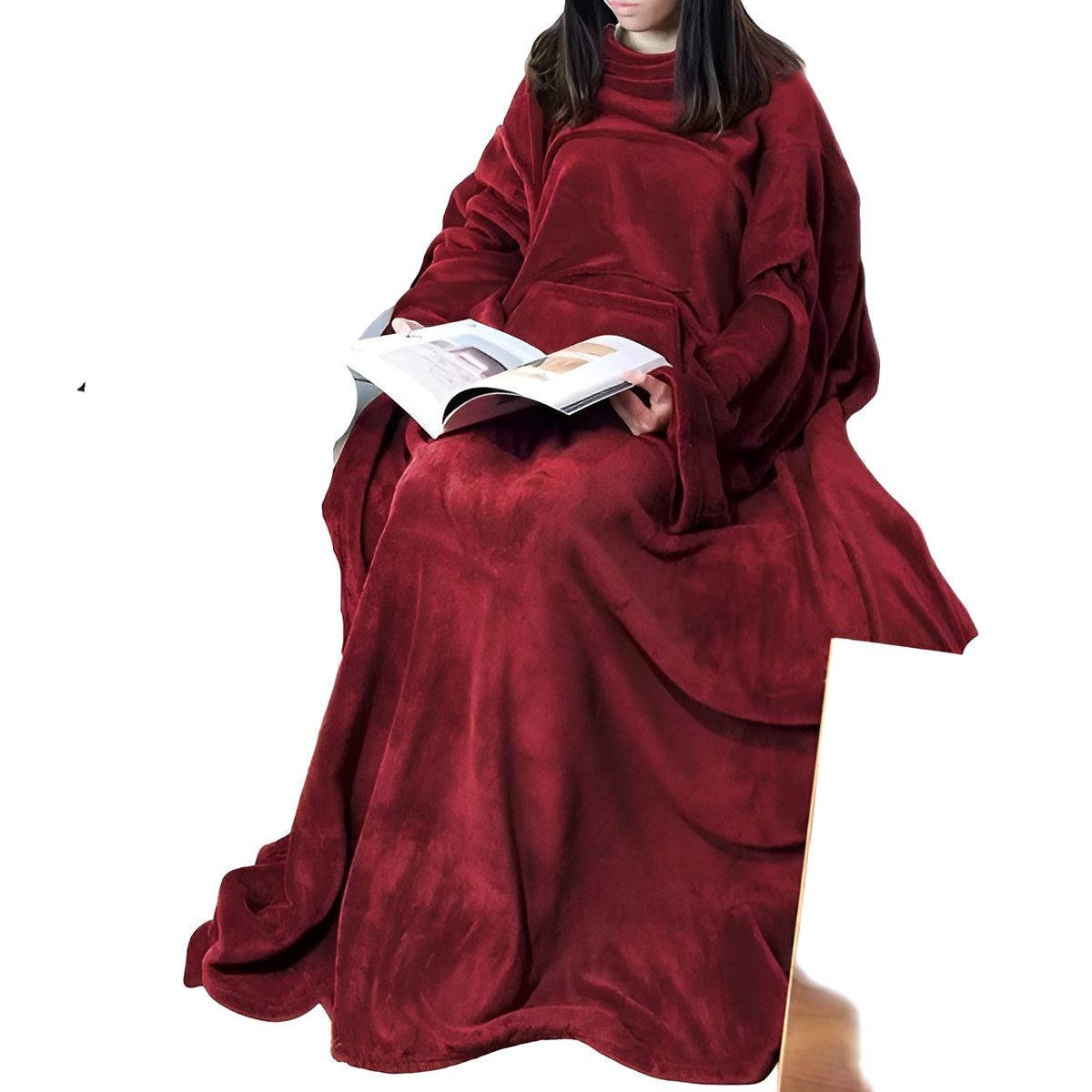 Kuscheldecke mit Kängurutasche – Weich, Warm und Bequem | Perfekt zum Entspannen auf Sofa und Bett