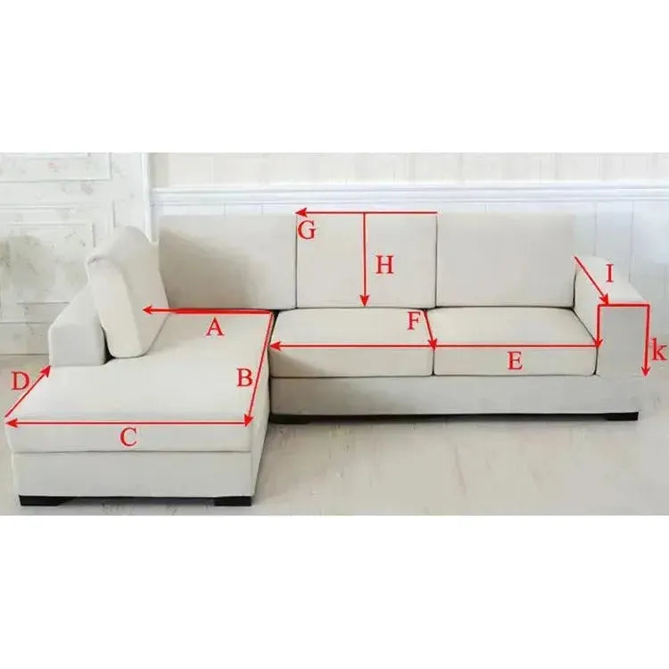 Fine - Rutschfester Sofaschoner L Form - Couchschoner - Elegare - DEA018 -