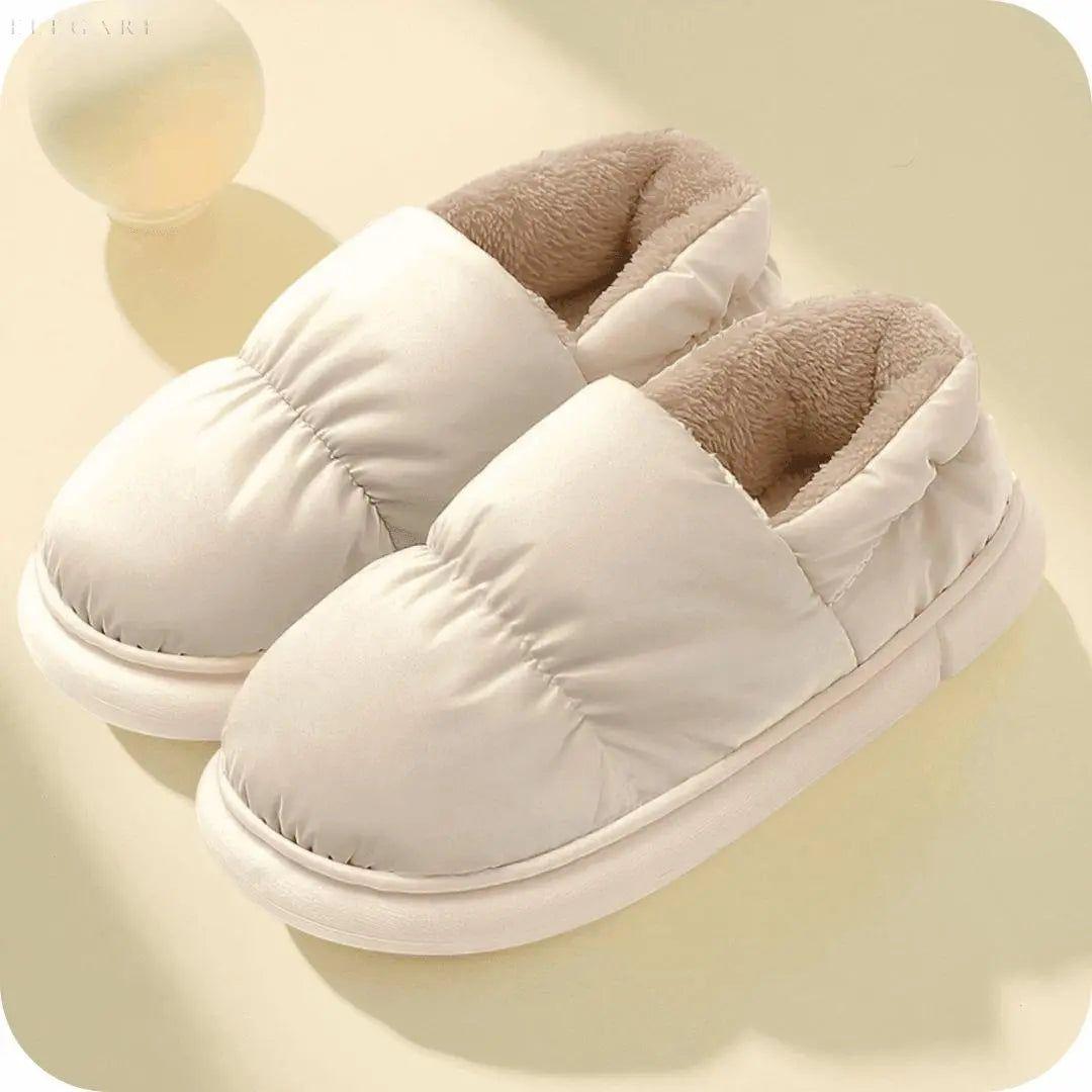 Floffi - Superweiche und kuschelige Winterpantoffeln - Elegare - DEA065 - Elfenbein-42-43
