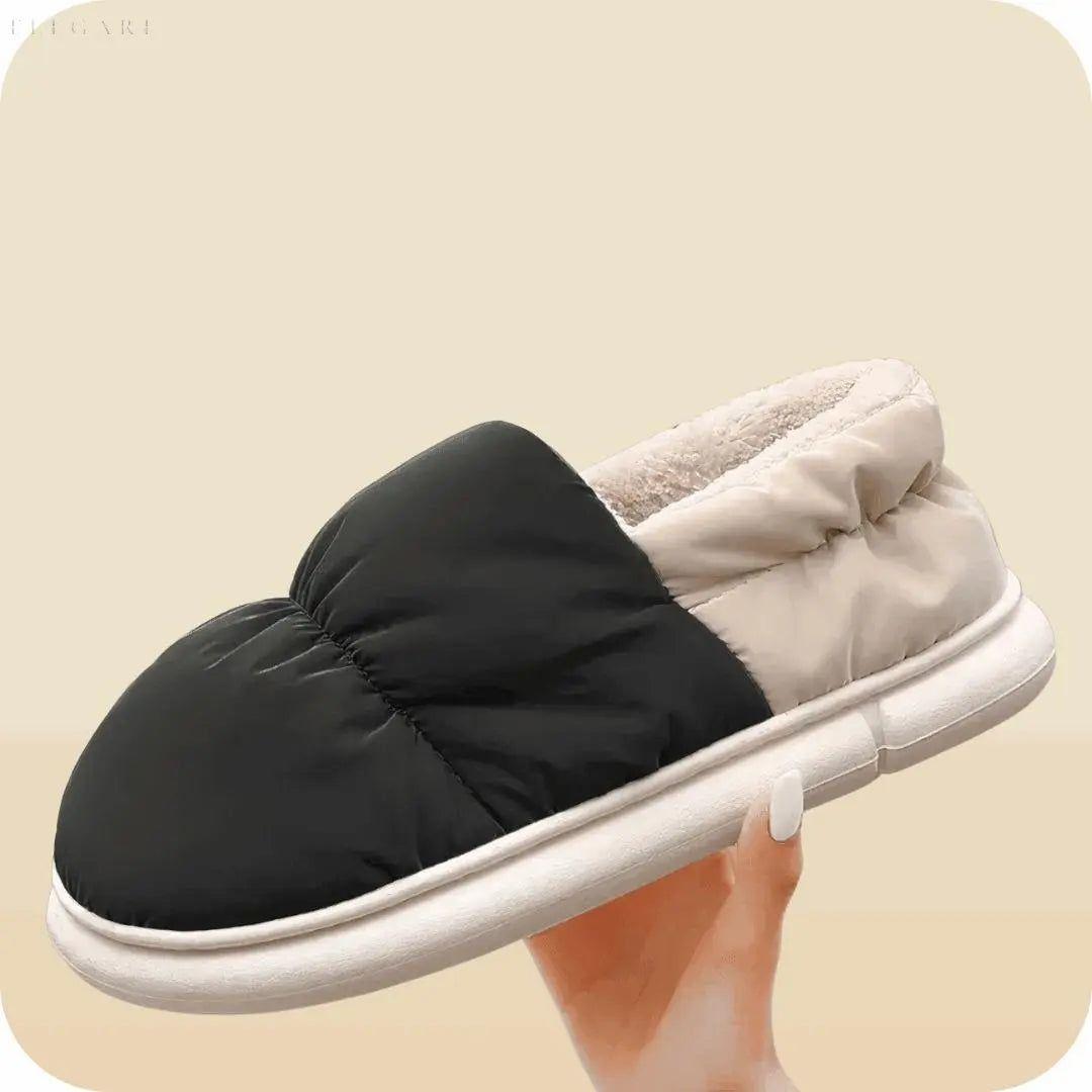 Floffi - Superweiche und kuschelige Winterpantoffeln - Elegare - DEA065 - Schwarz-40-41