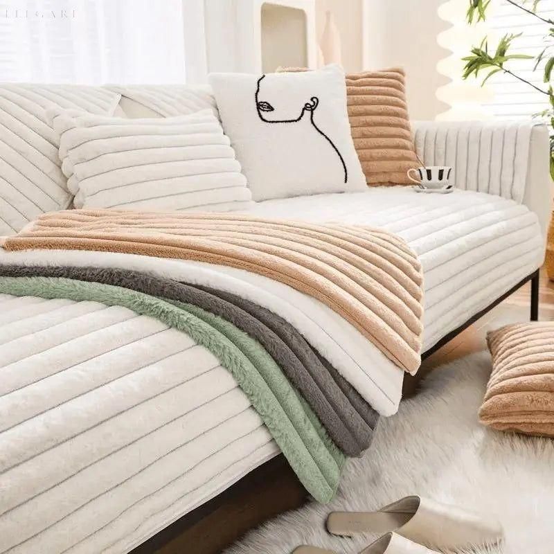 Fuzzy - Sofabezug L Form - gibt Ihrem Sofa neuen Schwung - Elegare - DEA105 -