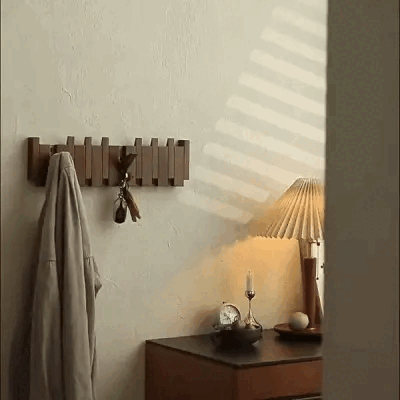 GrainWood Hook - Wandmontiert Schwarzwalnuss Wandhaken