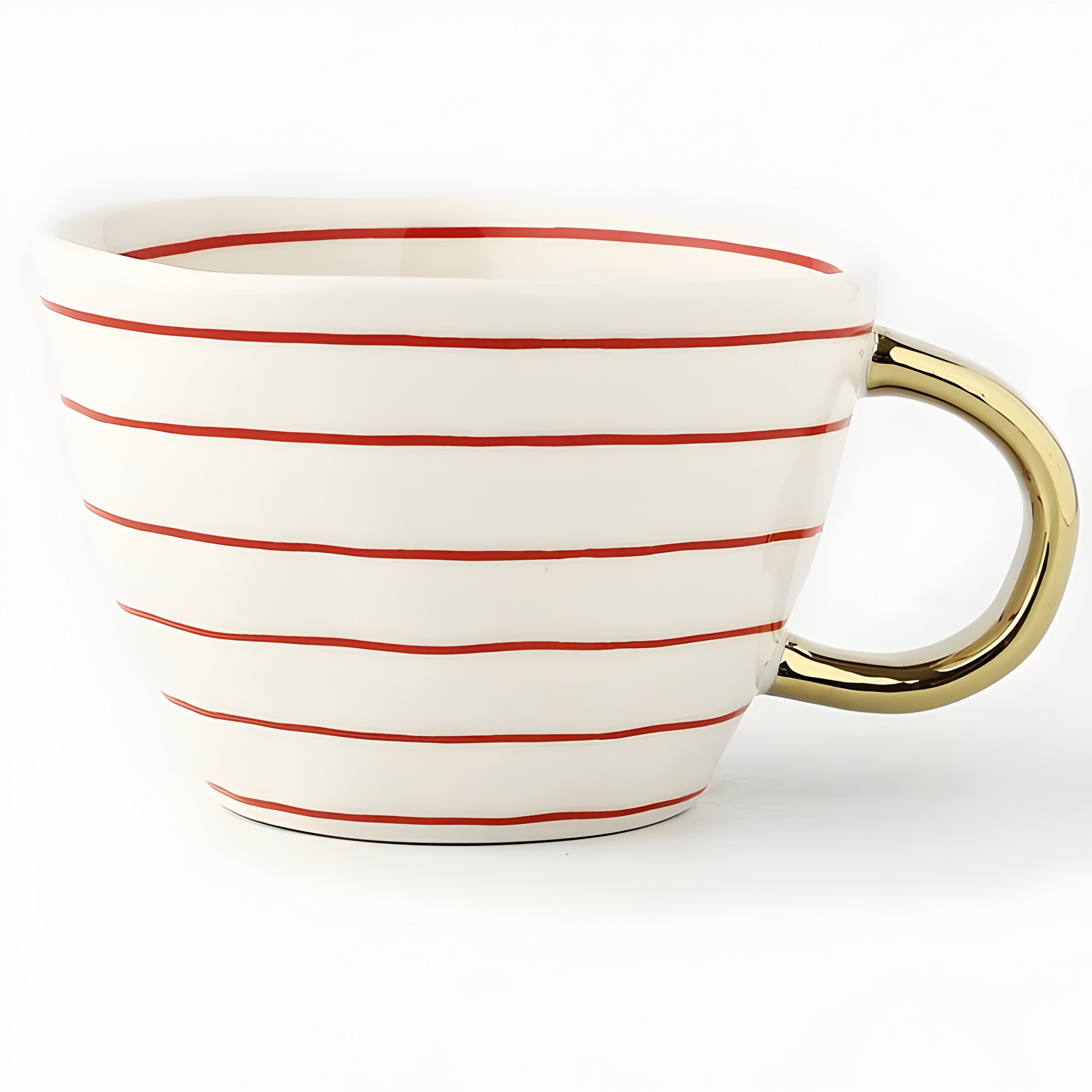 Keramiktasse mit geometrischem Design – Stilvoll und modern | Ideal für Kaffee oder Tee