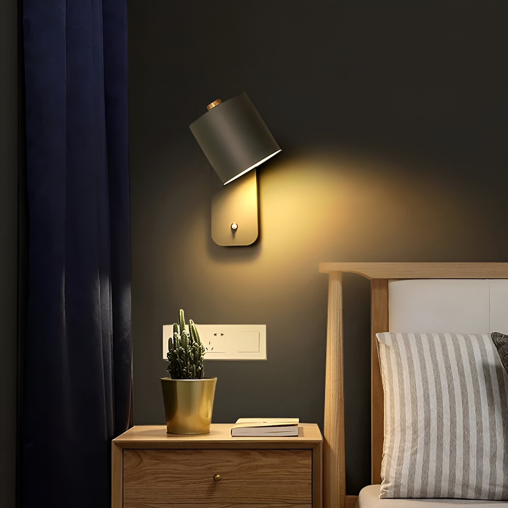 LED-Wandleuchte mit Schalter – Stilvolle Innenbeleuchtung für Wohnzimmer & Flur