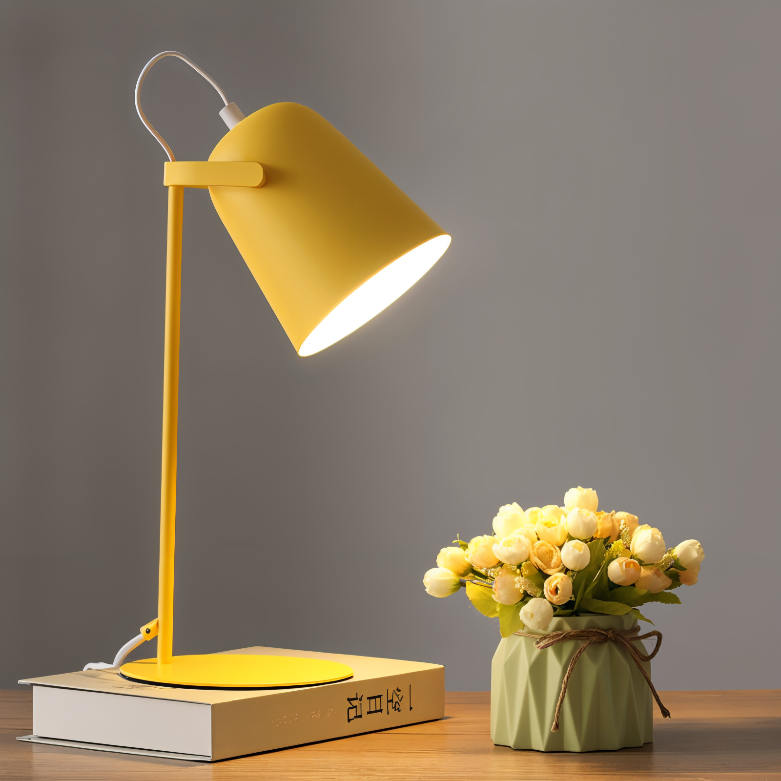 Nordische LED-Tischlampe – Sanftes Licht mit Augenschutz für Schreibtisch & Nachttisch