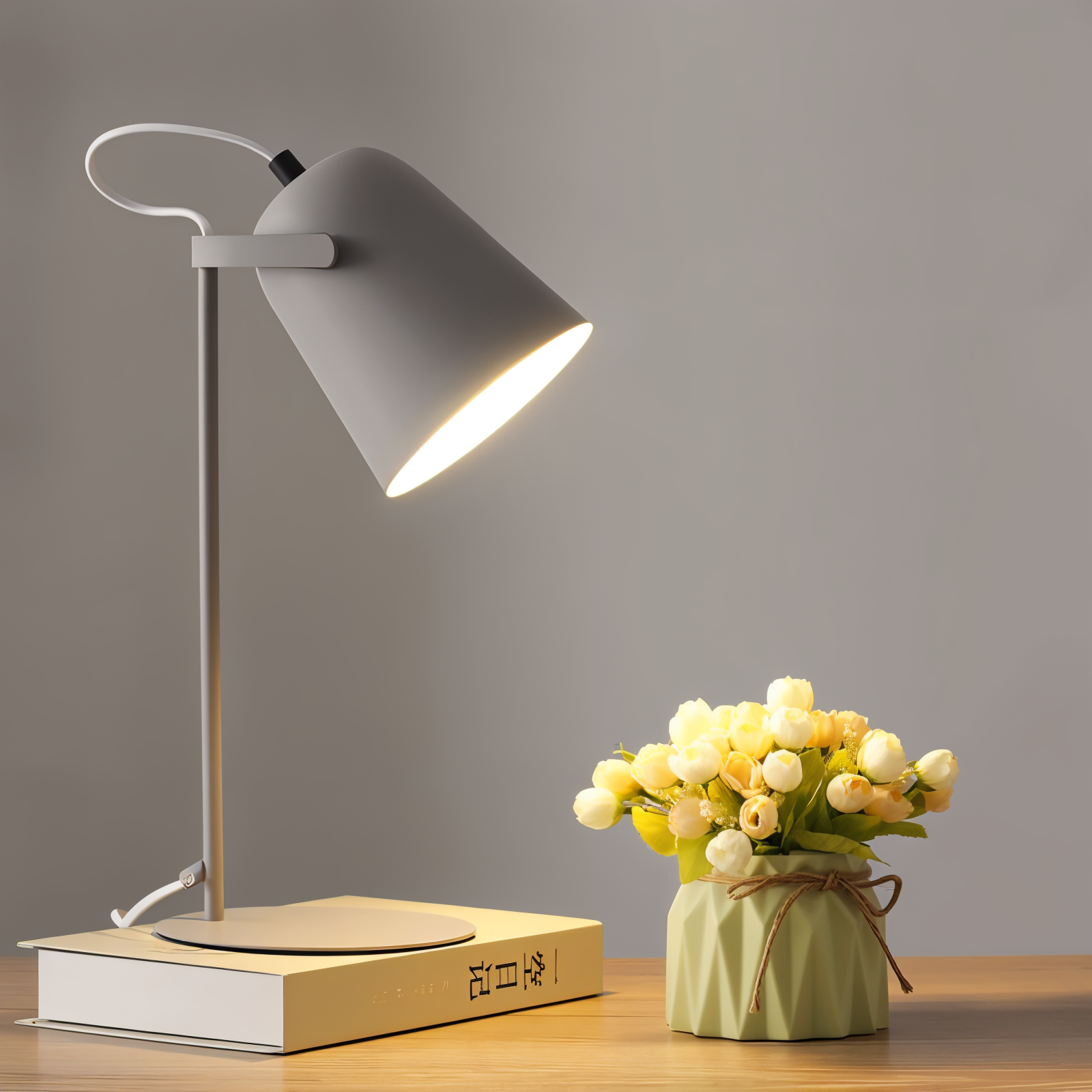 Nordische LED-Tischlampe – Sanftes Licht mit Augenschutz für Schreibtisch & Nachttisch