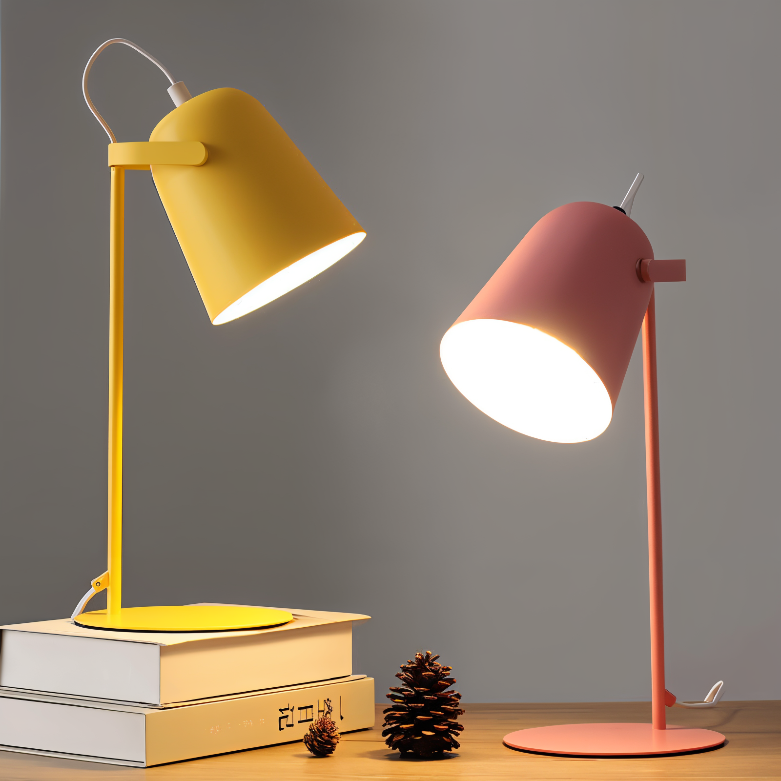 Nordische LED-Tischlampe – Sanftes Licht mit Augenschutz für Schreibtisch & Nachttisch