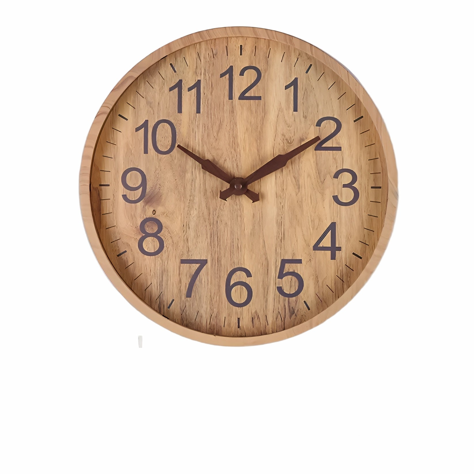 Wanduhr aus Holz – Geräuschlos und Stilvoll | Perfekt für Küche und Wohnzimmer