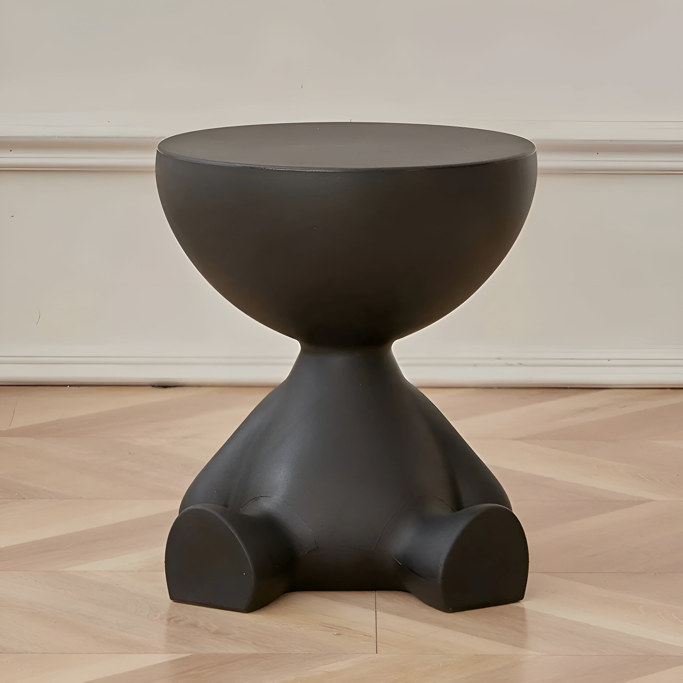 Runder Couchtisch – Luxuriös & Modern | Eleganter Wohnzimmertisch für Stilvolle Einrichtung - Schwarz - Wohnzubehör