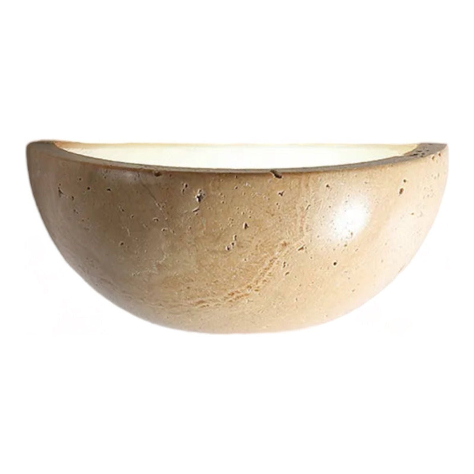 CreamGlow - Nordische Halbkreis-LED-Wabi-Sabi-Wandleuchte Elegare