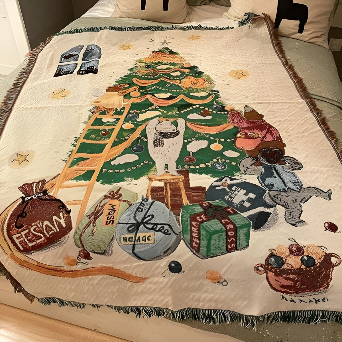 Weihnachtsdecke mit Nussknacker-Motiv – Weiches Fleece | Perfekt für Winterabende und Dekoration