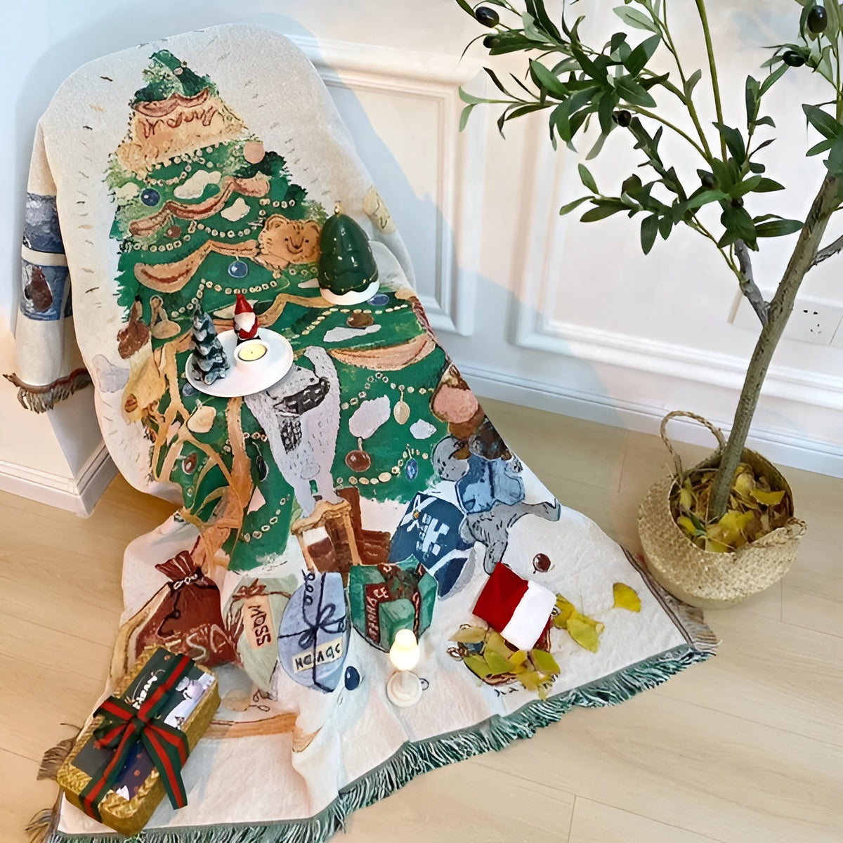 Weihnachtsdecke mit Nussknacker-Motiv – Weiches Fleece | Perfekt für Winterabende und Dekoration