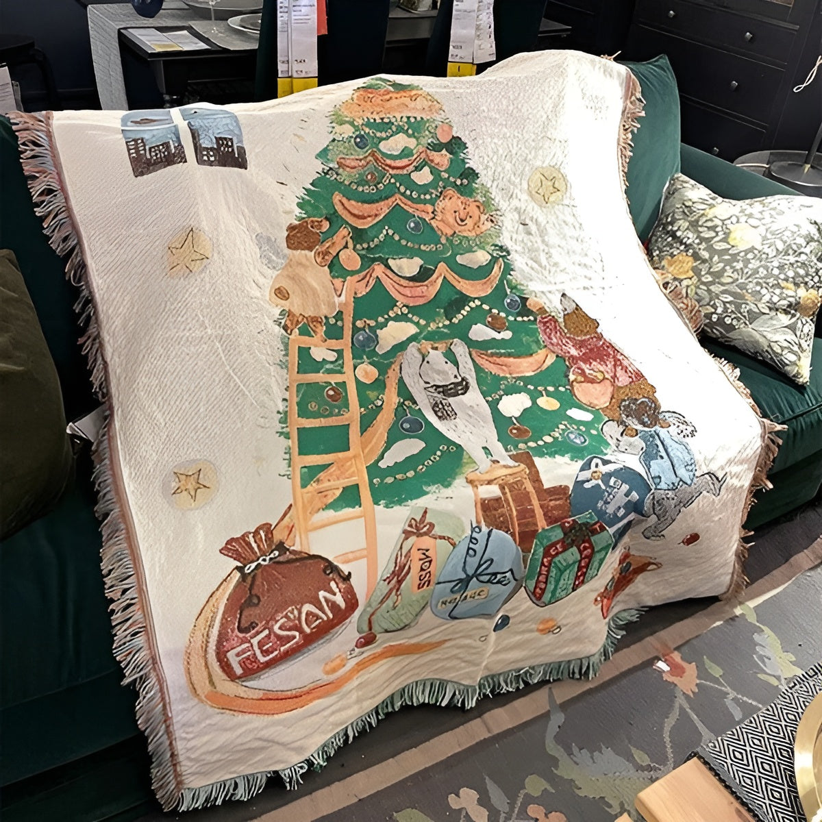 Weihnachtsdecke mit Nussknacker-Motiv – Weiches Fleece | Perfekt für Winterabende und Dekoration