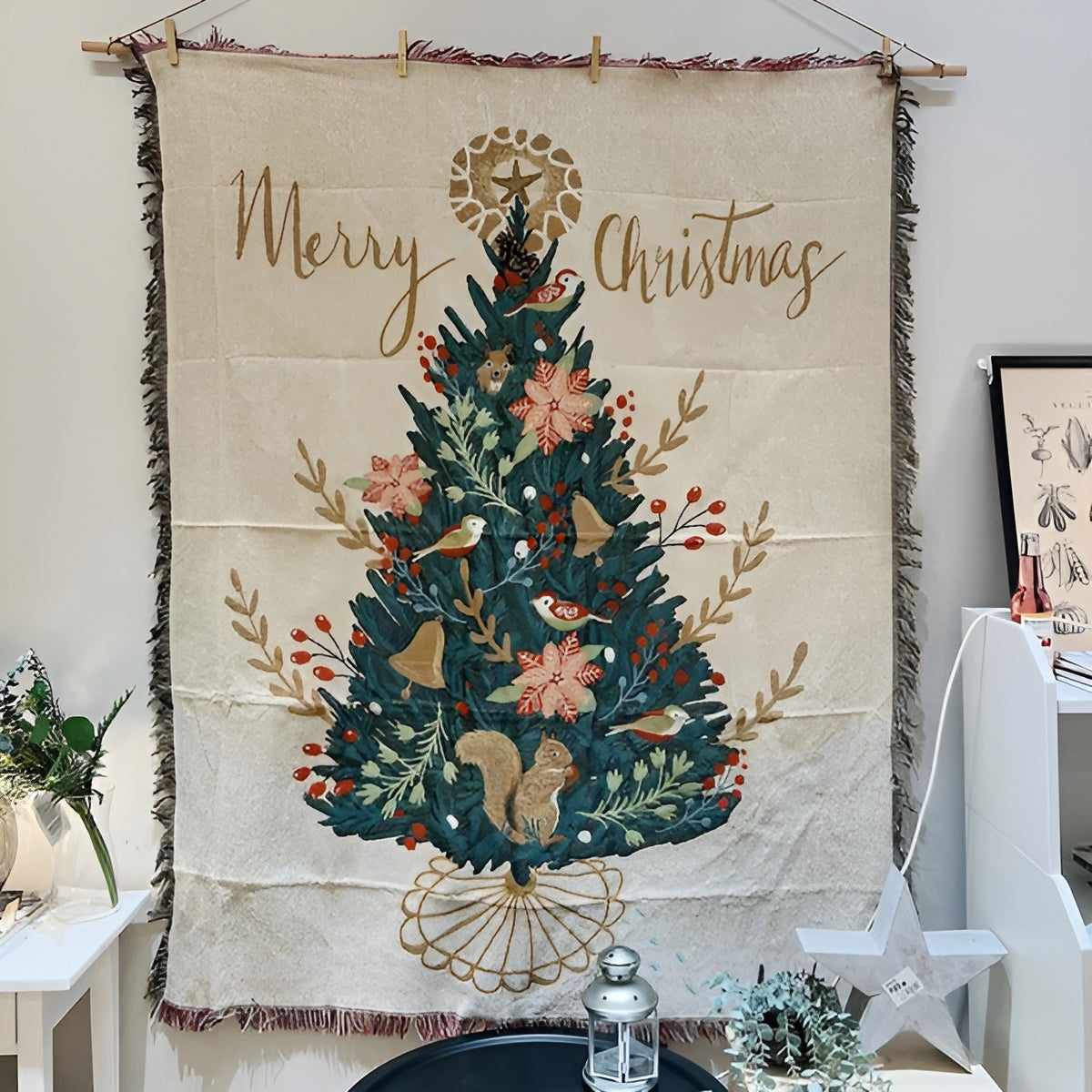 Weihnachtsdecke mit Nussknacker-Motiv – Weiches Fleece | Perfekt für Winterabende und Dekoration