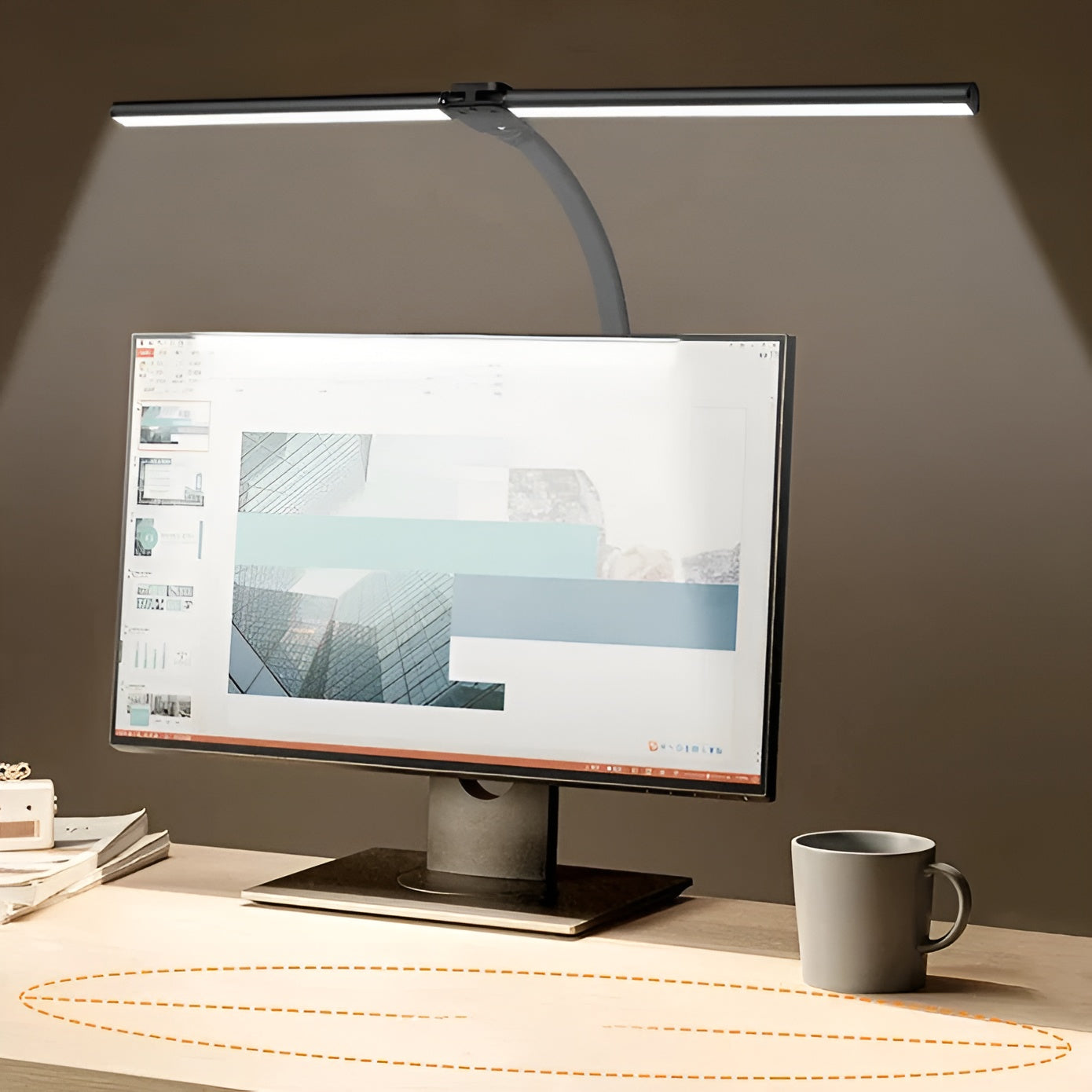 LED-Schreibtischlampe mit Doppelleuchte – Modern und Stilvoll fürs Büro