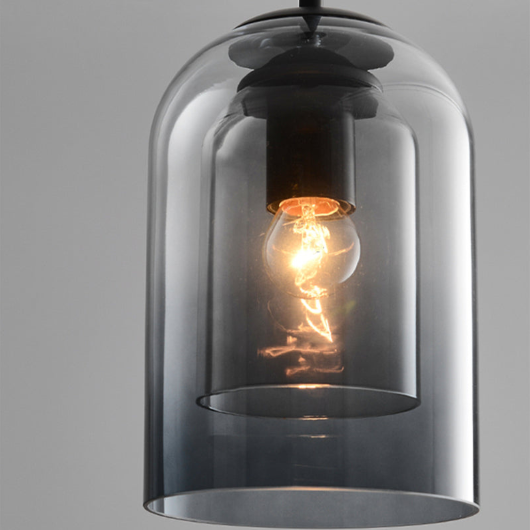 LuxeBeam Light - Moderne Pendelleuchte aus doppeltem Glas