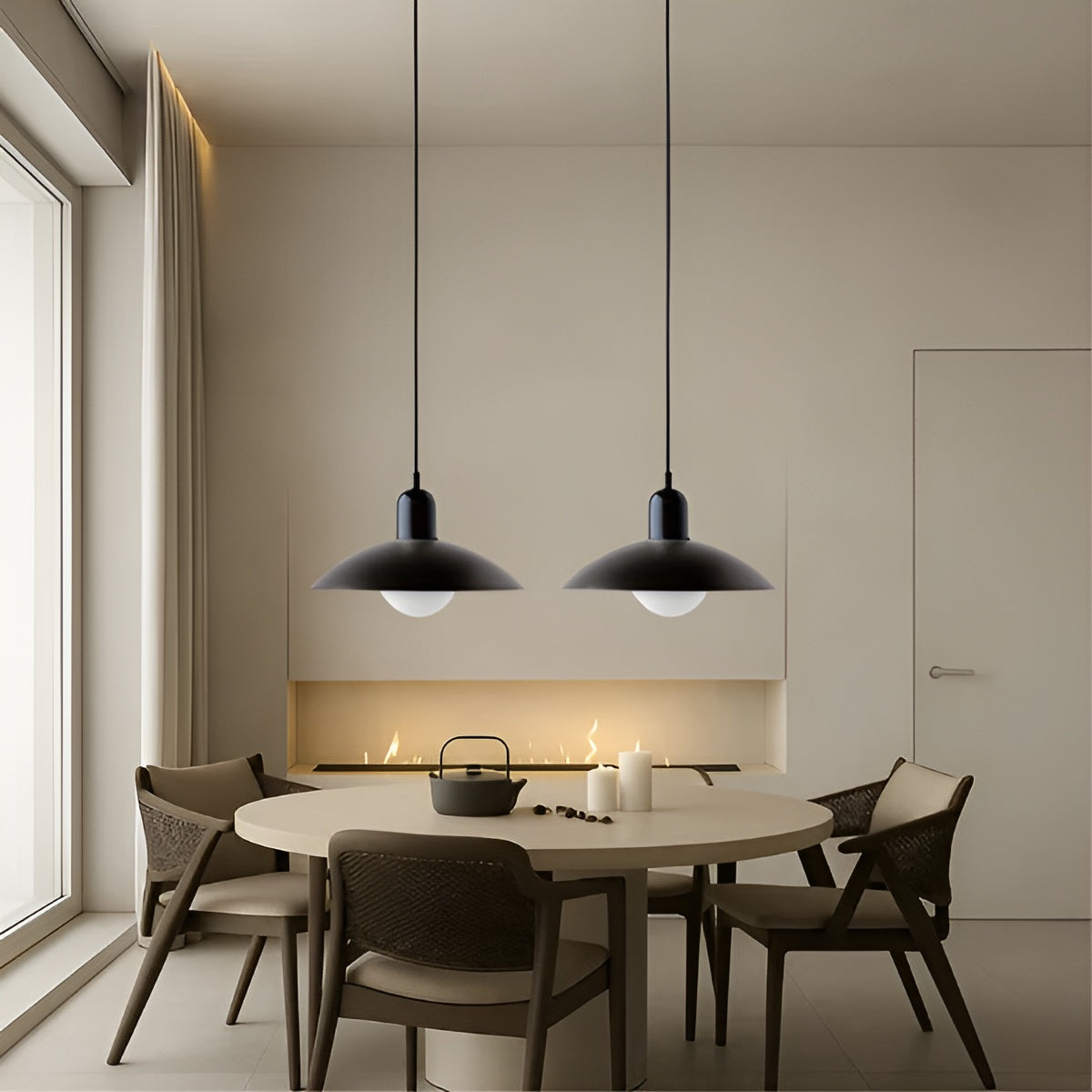Macaron Skandinavische Pendelleuchte – Verstellbare Pendelleuchte in Pastellfarben | Ideal für Wohn- und Esszimmer