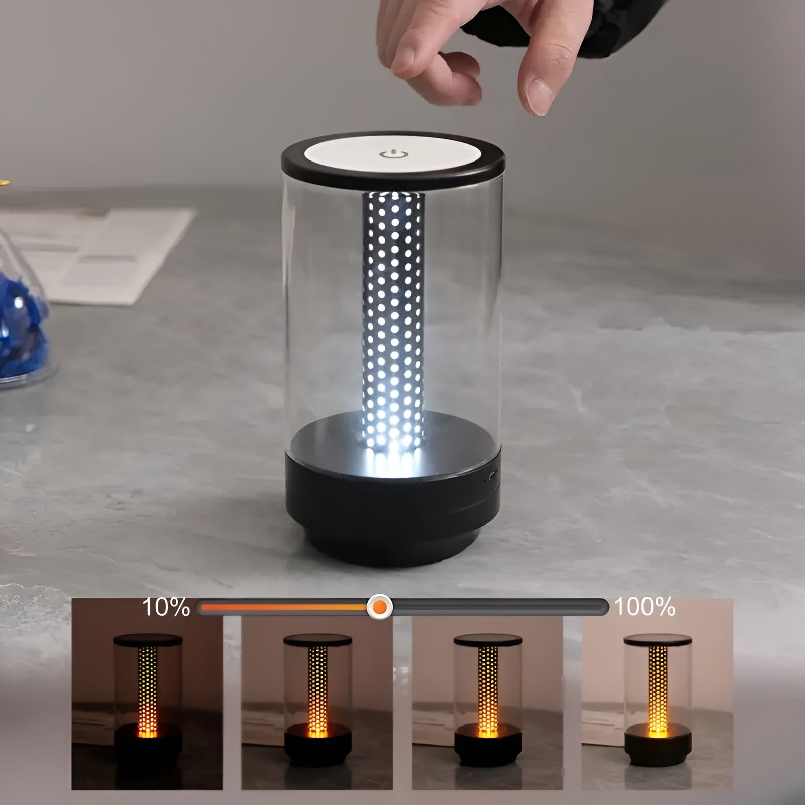 LED-Tischlampe mit Touch – Warmes Stimmungslicht für gemütliche Abende