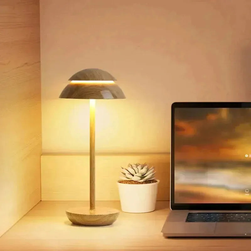 Lux Glow - Ästhetische Helle Tischleuchte - Elegare - DEA157 - Holz