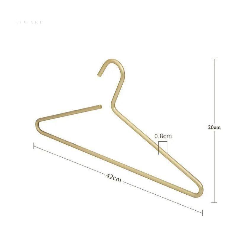 Luxe Suit - Massiver matter Kleiderbügel (4+1 Stück) - Elegare - DEA160 -