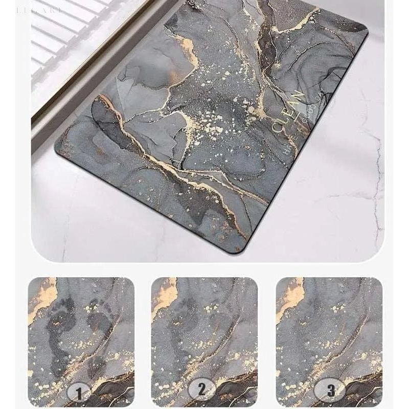 Luxuriöse rutschfeste Marmormatte - Bereichert Ihren Innenraum mit exklusivem Komfort und Sicherheit - Elegare - -