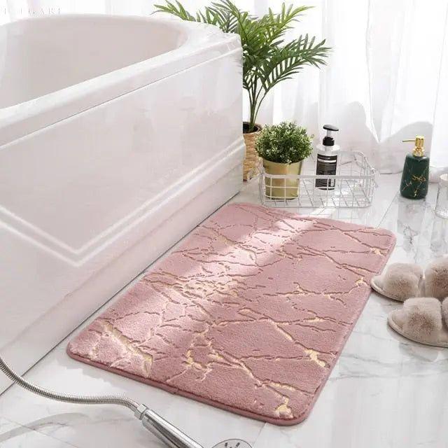 Luxury Marble Style Bathroom Matt - Elegare - - Rosa-40x60cm