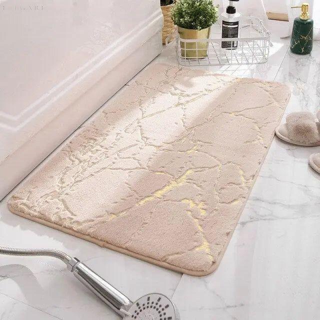 Luxury Marble Style Bathroom Matt - Elegare - - Helles-Kamel-80x120cm
