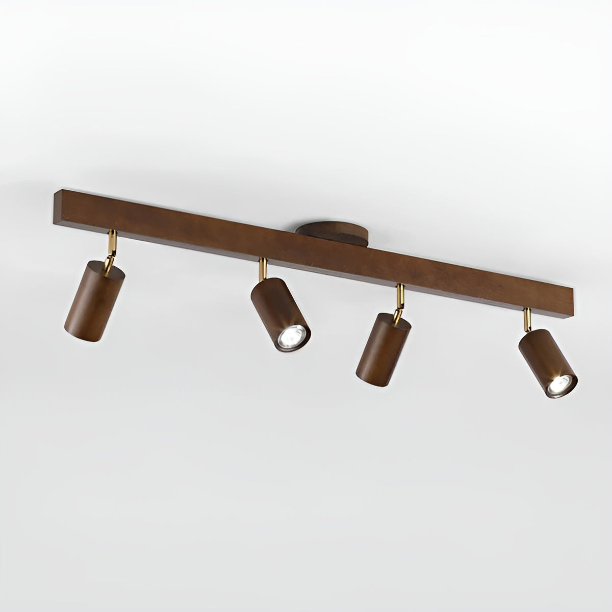 Schienenlampe aus Massivholz – Dekorative LED-Deckenbeleuchtung | Modernes Design für jedes Zimmer