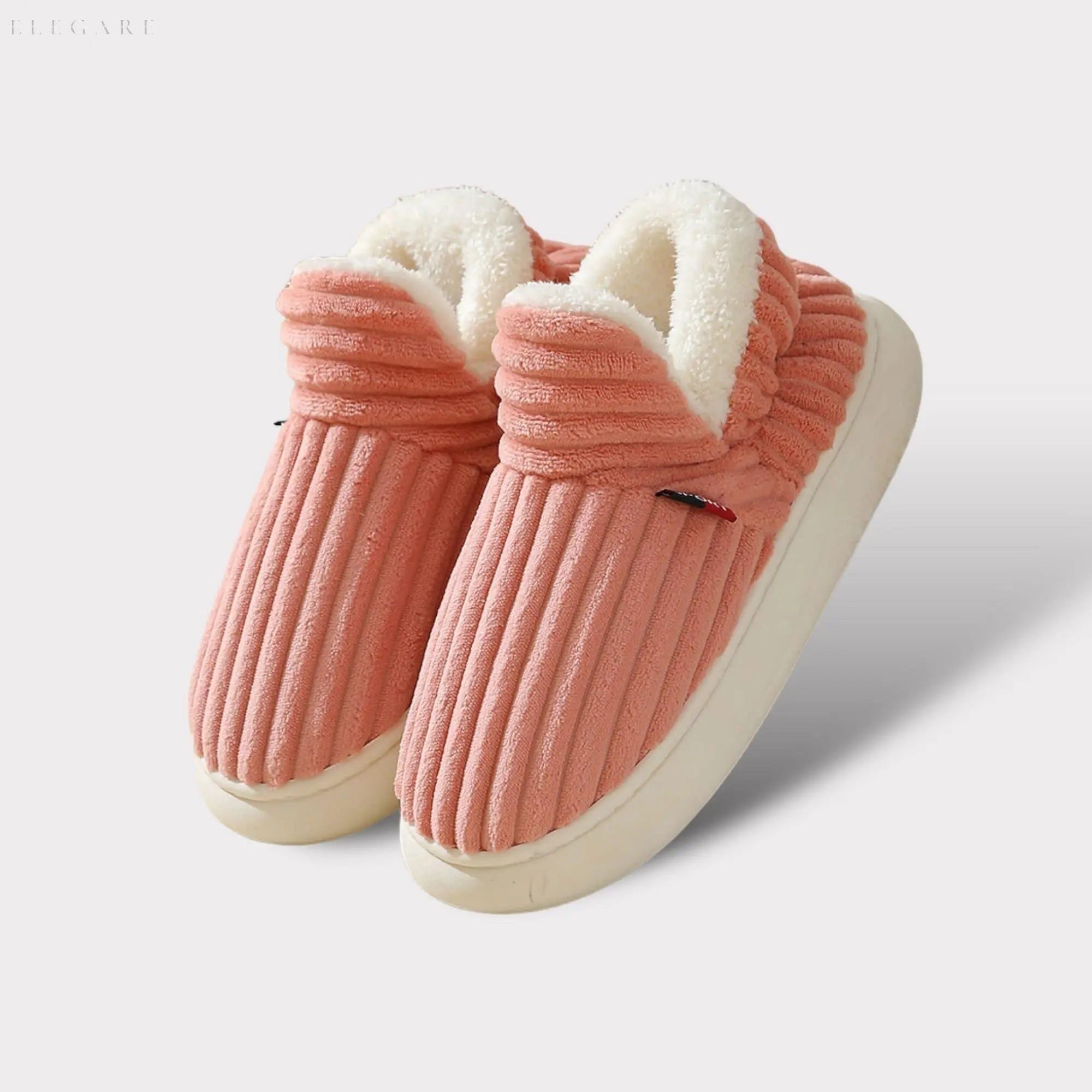 Mira - Weiche & warme Hausschuhe für Damen - Elegare - DEA125 - Rosa-42-43-Schuhgröße-40-41