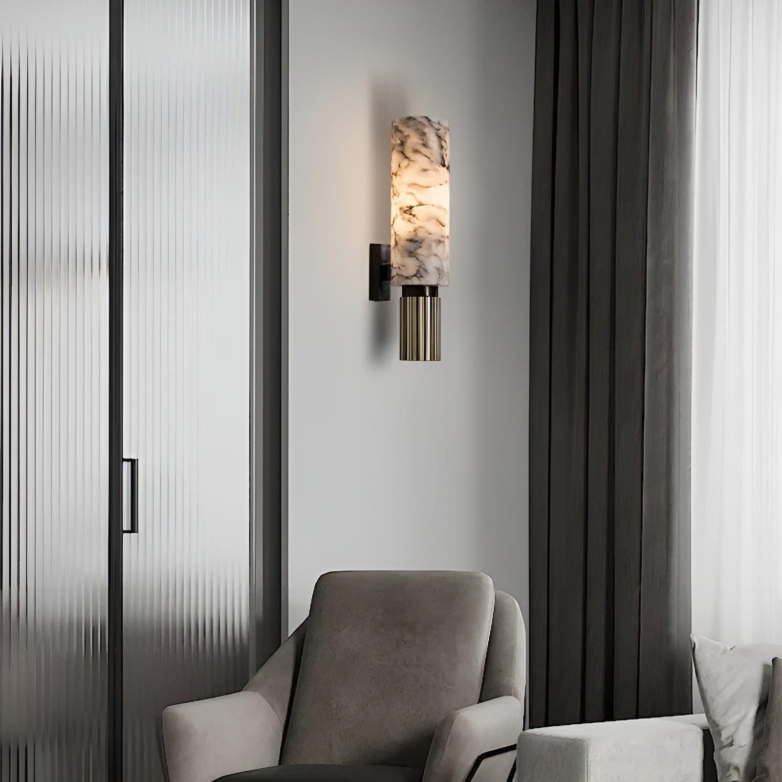 MarbleGlow Wandleuchte - Moderne Luxus-Marmor Wandleuchte